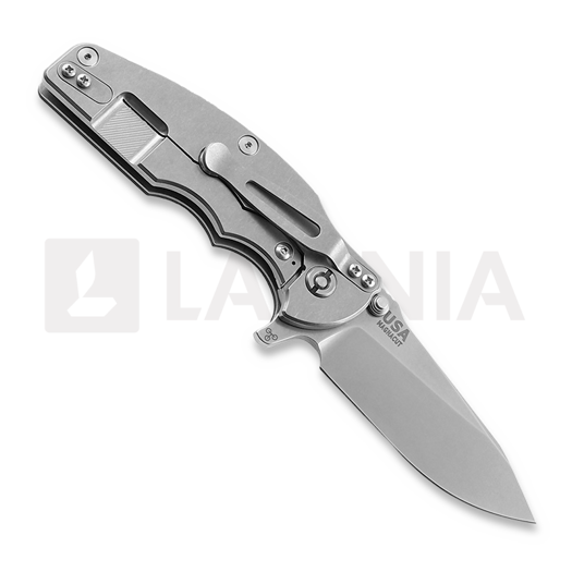Coltello pieghevole Hinderer Jurassic Magnacut Slicer, Tri-Way Stonewash, Black G10