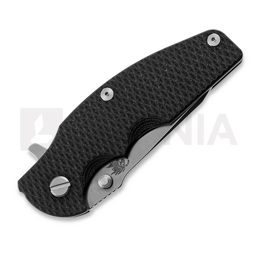 Coltello pieghevole Hinderer Jurassic Magnacut Slicer, Tri-Way Stonewash, Black G10