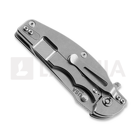 Coltello pieghevole Hinderer Jurassic Magnacut Slicer, Tri-Way Stonewash, Black G10