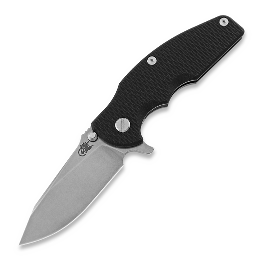 Hinderer Jurassic Magnacut Slicer 접이식 나이프, Tri-Way Stonewash Bronze, Black G10