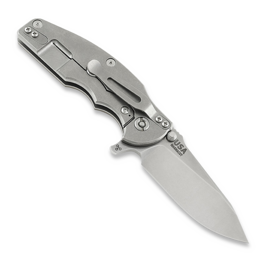 Coltello pieghevole Hinderer Jurassic Magnacut Slicer, Tri-Way Stonewash, Coyote G10