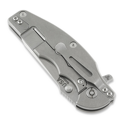 Hinderer Jurassic Magnacut Slicer sulankstomas peilis, Tri-Way Stonewash, Coyote G10