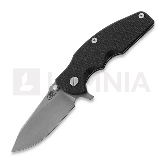 Navaja Hinderer Jurassic Magnacut Slicer, Tri-Way Working Finish, Black G10