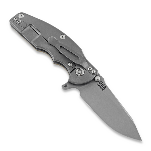 Coltello pieghevole Hinderer Jurassic Magnacut Slicer, Tri-Way Working Finish, Coyote G10