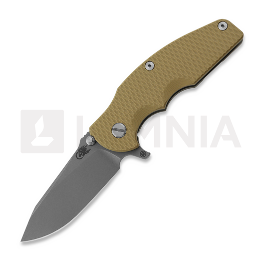 Hinderer Jurassic Magnacut Slicer folding knife, Working Finish, Coyote