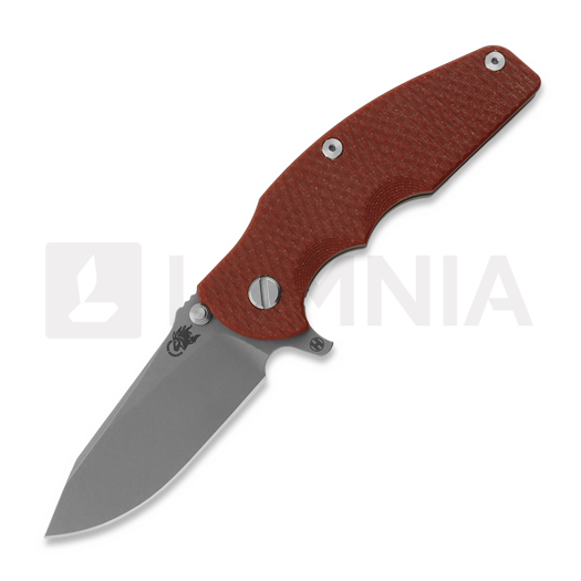 Hinderer Jurassic Magnacut Slicer סכין מתקפלת, Working Finish, Red