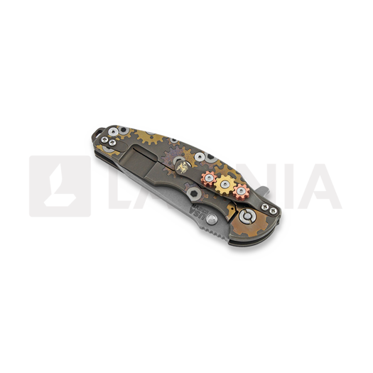 Zav&iacute;rac&iacute; nůž Hinderer Jurassic Spearpoint, battle bronze, Gear Theme red/black