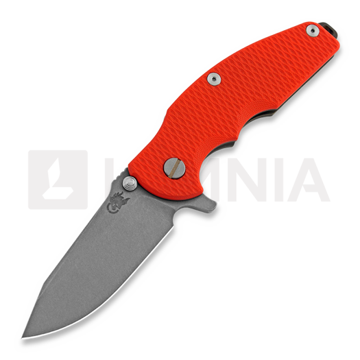 Hinderer Jurassic Spearpoint 접이식 나이프, battle bronze, 주황