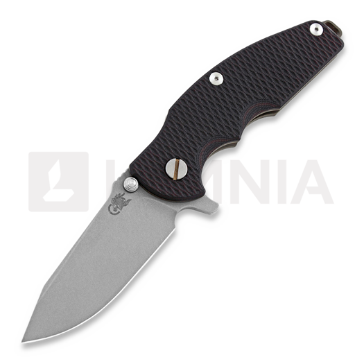 Nóż składany Hinderer Jurassic Spearpoint, battle bronze, red/black