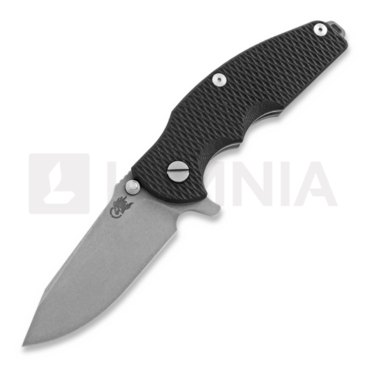 Hinderer Jurassic Spearpoint 접이식 나이프, working finish, 검정