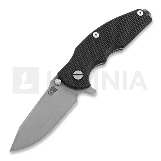 Coltello pieghevole Hinderer Jurassic Spearpoint, working finish, nero