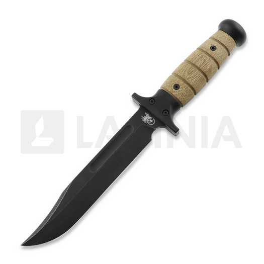 Hinderer KABAR 3V Battle Black, Natural Micarta