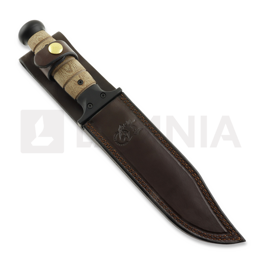 Hinderer KABAR 3V Battle Black, Natural Micarta