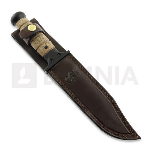 Hinderer KABAR 3V Battle Black, Natural Micarta