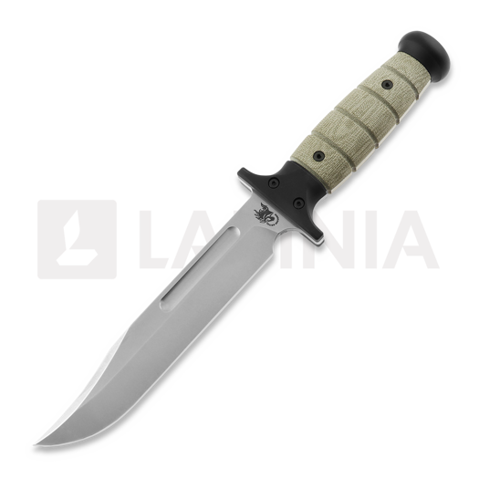 Hinderer KABAR 3V Stonewash, OD Green Micarta