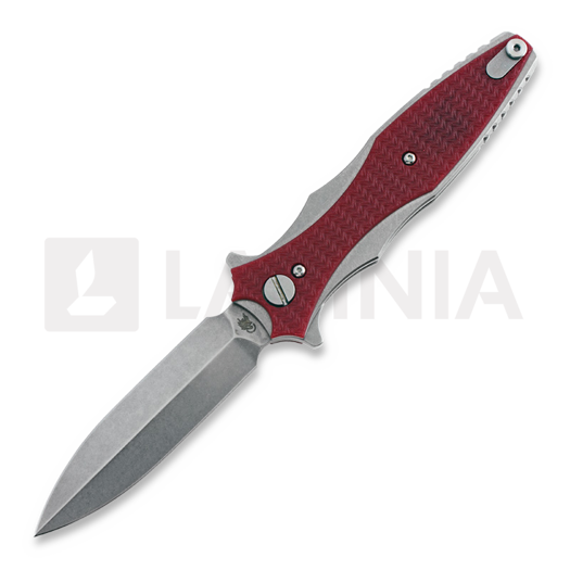 Hinderer Maximus 20CV összecsukható kés, piros