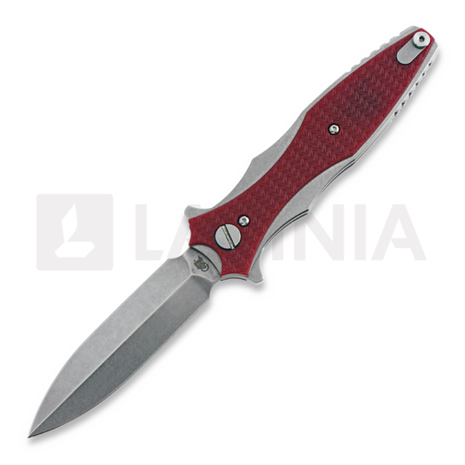 Hinderer Maximus 20CV 접이식 나이프, 빨강