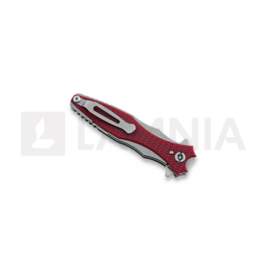 Hinderer Maximus 20CV sulankstomas peilis, raudona