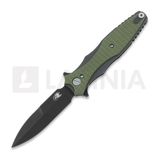 Nóż składany Hinderer Maximus Bayonet Grind Tri-Way Battle Black OD Green G10