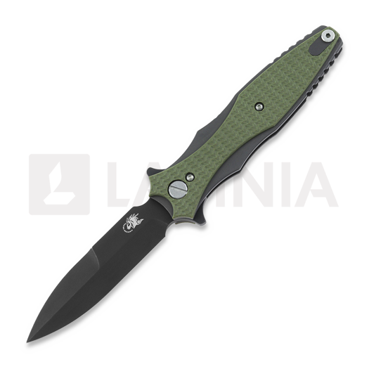 Hinderer Maximus Bayonet Grind Tri-Way Battle Black OD Green G10 összecsukható kés