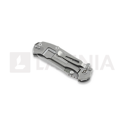 Hinderer MP-1 TI/G10 k&auml;&auml;nt&ouml;veitsi, black/grey