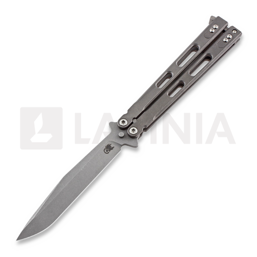 Hinderer Nieves Spanto TI Working Finish Balisong butterfly knife