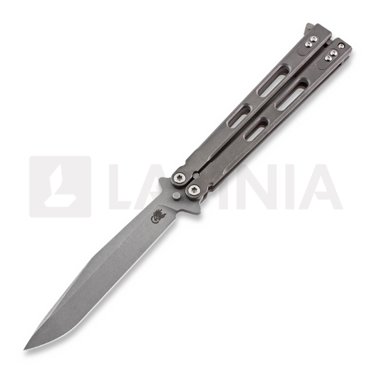 Couteau papillon Hinderer Nieves Spanto TI Working Finish Balisong