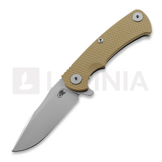 Hinderer Project X Clip Point Tri-Way Stonewash Coyote G10 kääntöveitsi