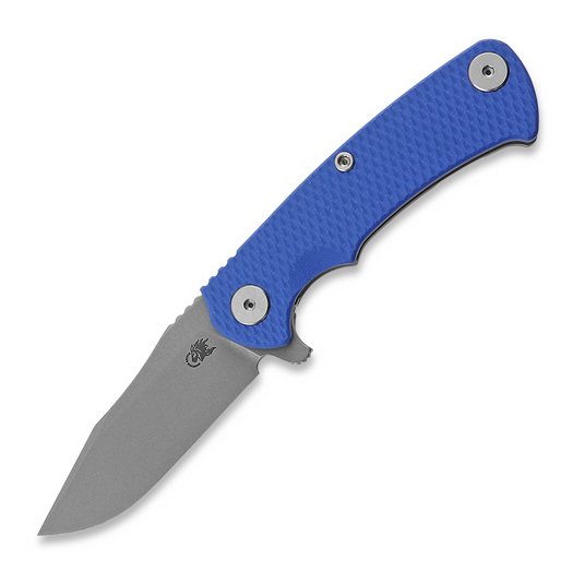 Liigendnuga Hinderer Project x Magnacut Clip Point Tri-Way Working Finish Blue G10