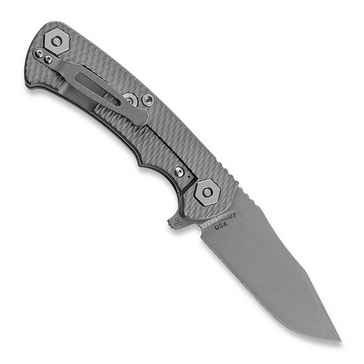 Coltello pieghevole Hinderer Project x Magnacut Clip Point Tri-Way Working Finish Blue G10