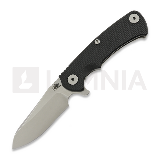 Nóż składany Hinderer Project X Magnacut Sheepsfoot Stonewash Black G-10