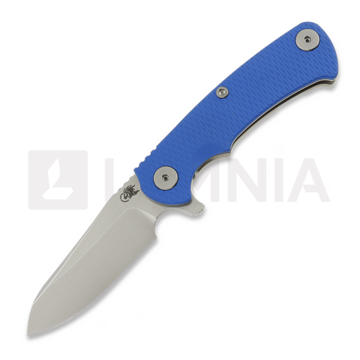 Nóż składany Hinderer Project X Magnacut Sheepsfoot Stonewash Blue G-10