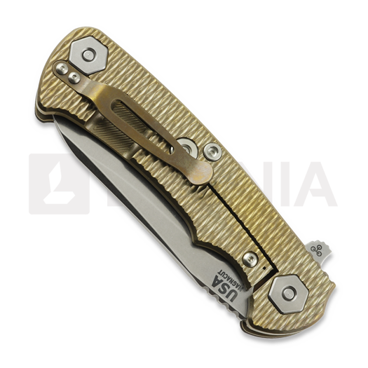 Saliekams nazis Hinderer Project X Magnacut Sheepsfoot Stonewash Bronze Black G-10