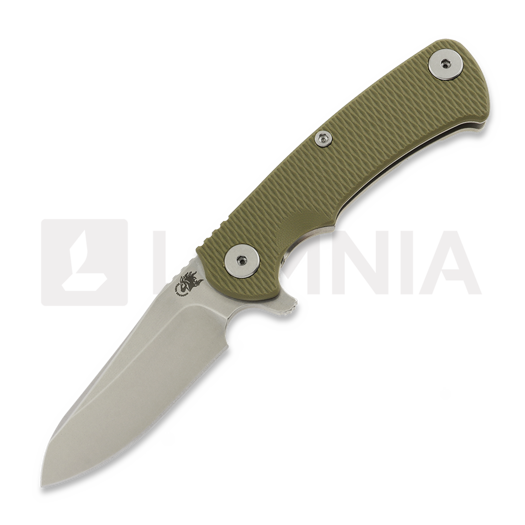 Nóż składany Hinderer Project X Magnacut Sheepsfoot Stonewash OD Green G-10