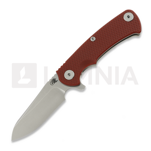 Navaja Hinderer Project X Magnacut Sheepsfoot Stonewash Red G-10