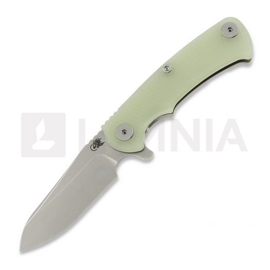 Zavírací nůž Hinderer Project X Magnacut Sheepsfoot Stonewash Translucent Green G-10