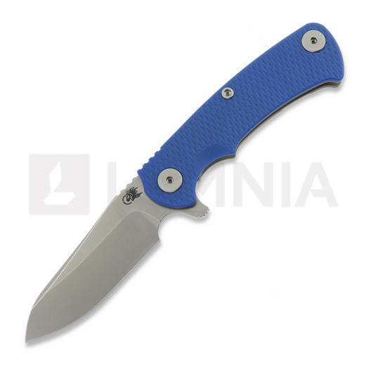 Navalha Hinderer Project X Magnacut Sheepsfoot Working Finish/Stonewash Blue G-10