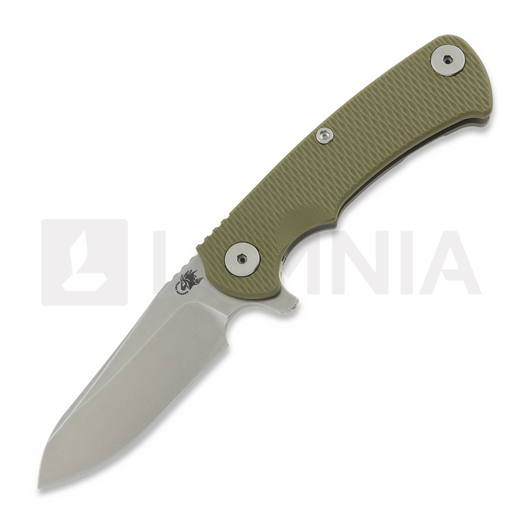 Hinderer Project X Magnacut Sheepsfoot Working Finish/Stonewash OD Green G-10 összecsukható kés