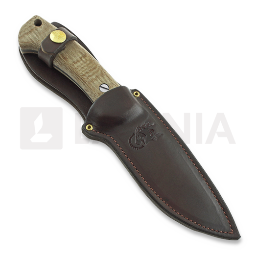 Hinderer Ranch 3V Drop Point 刀, natural