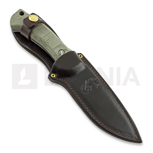 Coltello Hinderer Ranch 3V Drop Point, verde