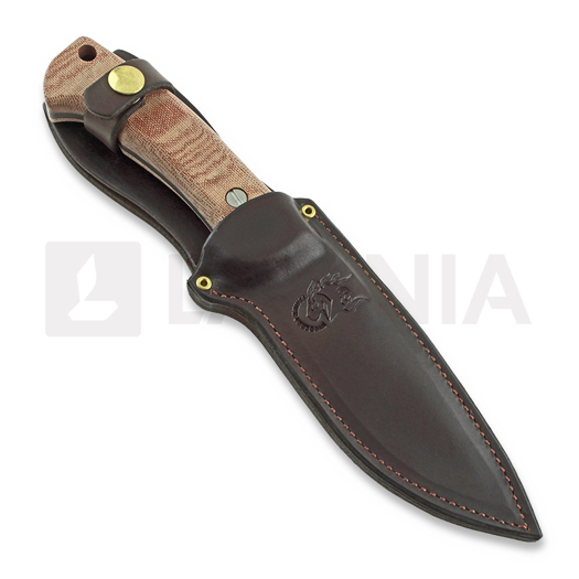 Hinderer Ranch 3V Drop Point kniv, r&oslash;d