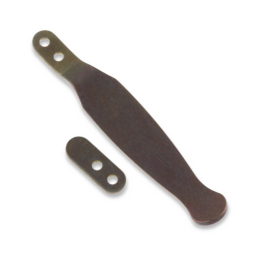 Hinderer Solid Pocket Clip & Filler Tab set Titanium Stonewash Bronze