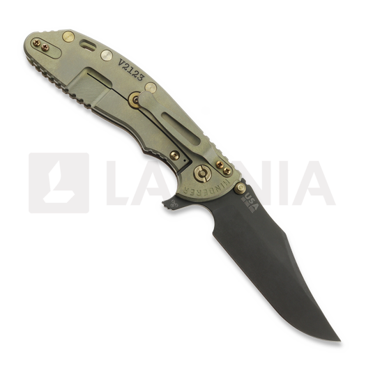 Couteau pliant Hinderer Vintage Series 4.0 XM-24 Skinny Bowie, Smooth Walnut