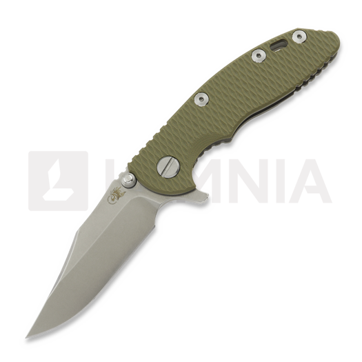 Nóż składany Hinderer XM-18 3.0 Bowie 20CV Working Finish, od green
