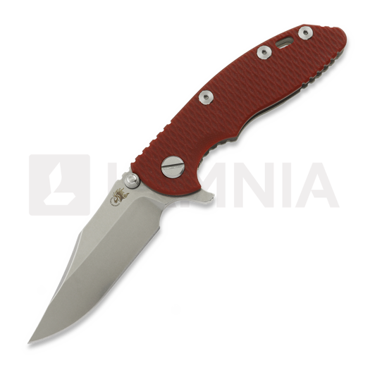 Hinderer XM-18 3.0 Bowie 20CV Working Finish foldekniv, red