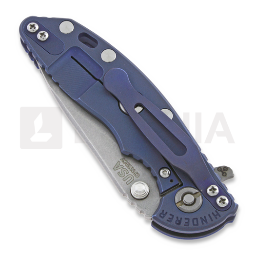 Hinderer XM-18 3.0 Gen 4 Slicer sulankstomas peilis, battle blue, mėlyna