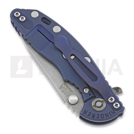 Zavírací nůž Hinderer XM-18 3.0 Gen 4 Slicer, battle blue, modrá