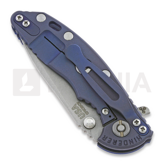 Hinderer XM-18 3.0 Gen 4 Spanto sulankstomas peilis, battle blue, mėlyna