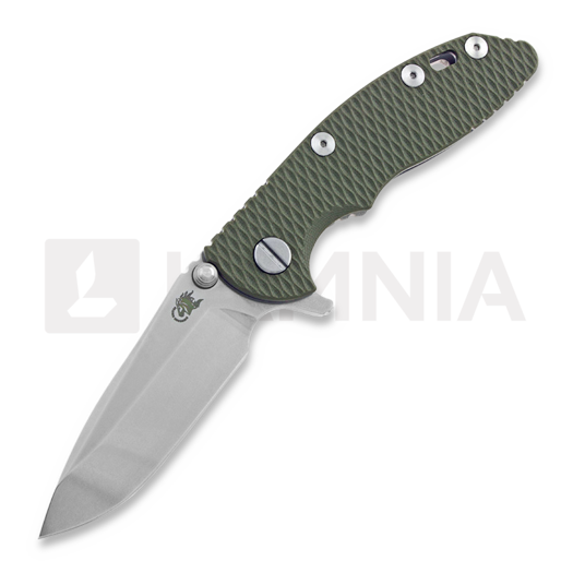 Hinderer XM-18 3.0 Gen 4 Spearpoint 折り畳みナイフ, stonewash, od green