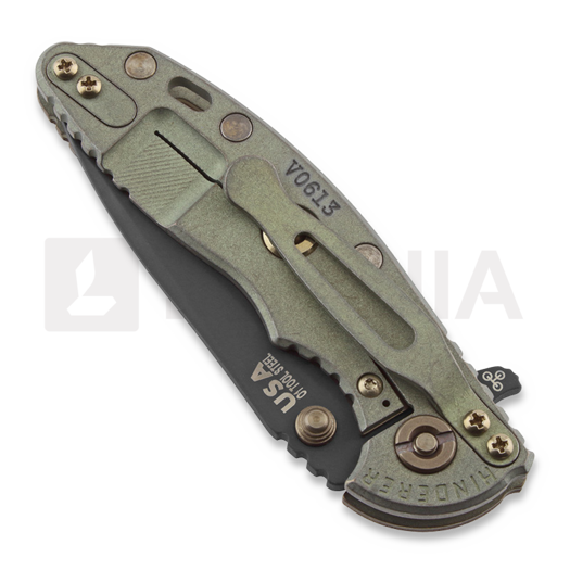Hinderer XM-18 3.0 Gen6 Spearpoint Vintage Series sulankstomas peilis, textured